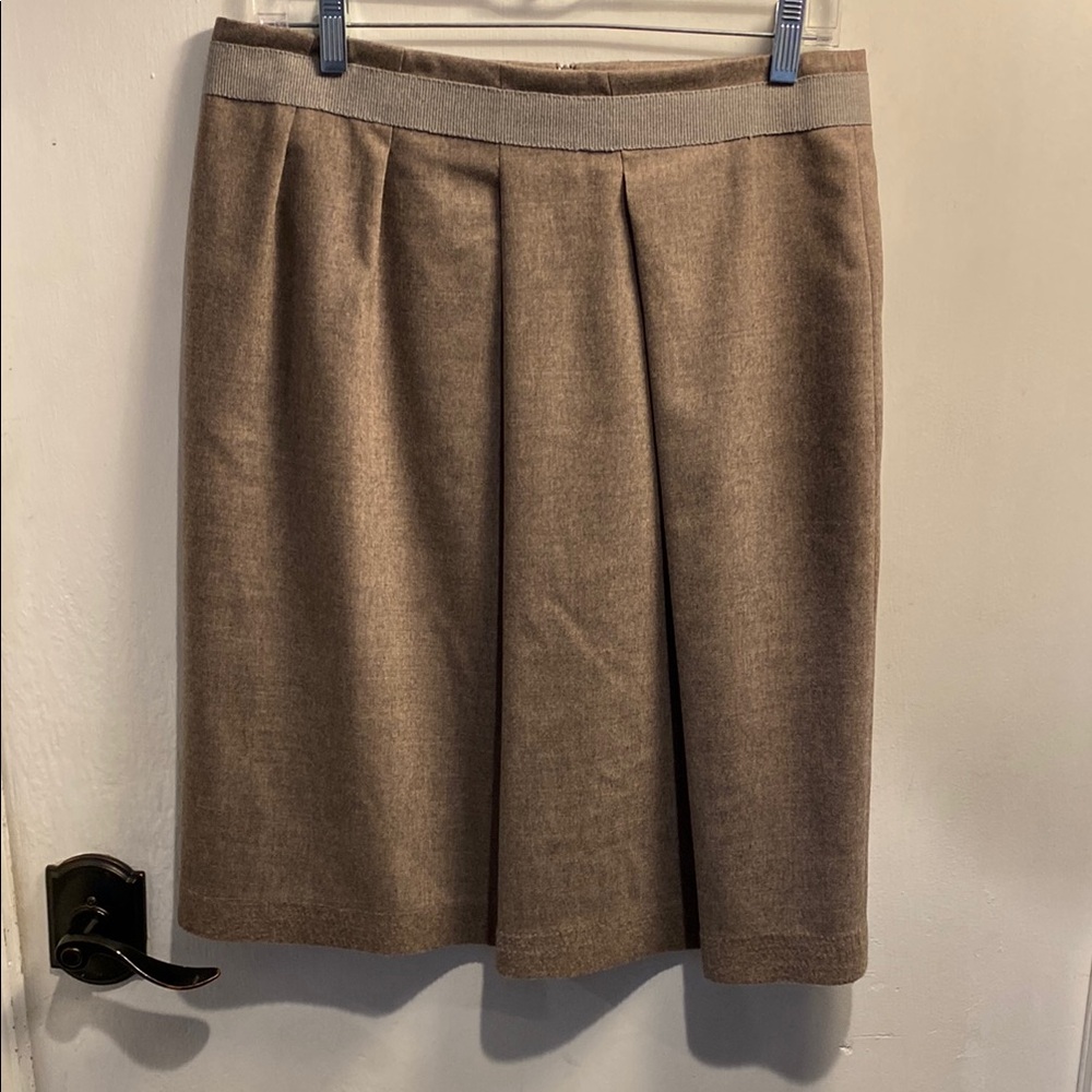 Italian wool Fabian’s Filipe Pleated Skirt